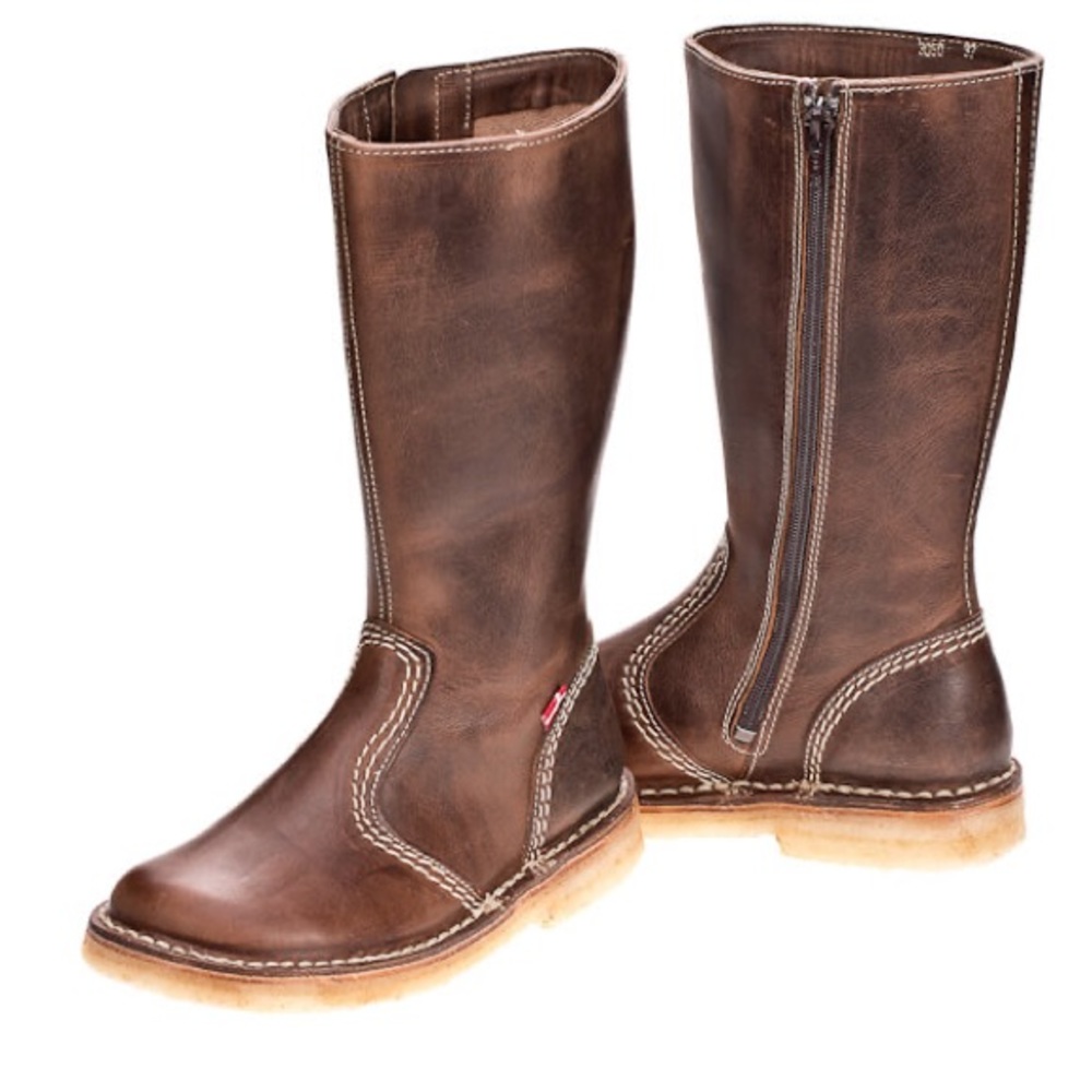 Duckfeet København Tall Boots Size 39 in Chocolate Brown
